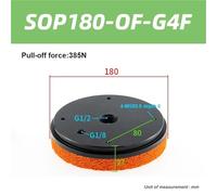 Manipulateur pneumatique à ventouse industrielle, grande puissance d'aspiration, pince sans trace à grand débit(SOP180-OF-G4F)