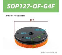 Manipulateur pneumatique à ventouse industrielle, grande puissance d'aspiration, pince sans trace à grand débit(SOP127-OF-G4F)