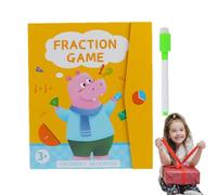 Manipulateurs mathématiques, puzzles - avec fractions magnétiques Livre, éducatif sur les cercles de, magnétique matériel scolaire domestique jeux | Multipurpose Outdoor Indoor Utility sleek