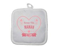 Manique Cuisine Bonne fête Maman cœur Rouge