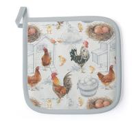 Manique De Cuisine Poules Et Coqs