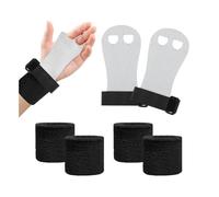 Manique de Gymnastique - Gants de Protection - 1 Paire - 2 Paires de Protège-Poignets - Taille S