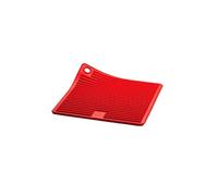 Mastrad – Manique carrée en silicone – Protection jusqu’à 250 °C – Antidérapante – Rouge 18x18 cm