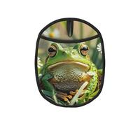 Manique en tissu éponge résistant à la chaleur avec boucles de suspension en forme de grenouille lavable pour barbecue