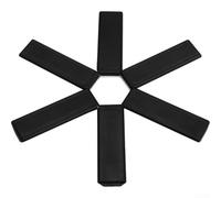 Manique pliable en ABS antidérapant résistant à la chaleur 19 cm | Résistant à la chaleur pour la surface, protège les tables des casseroles chaudes, construction ABS robuste