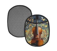 Manique résistante à la chaleur pour cuisine, art musical, violon, manique avec boucles de suspension, coussinets chauffants lavables en tissu éponge pour barbecue