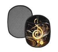 Manique résistante à la chaleur pour cuisine, notes de musique, maniques imprimées avec boucles de suspension, coussinets chauffants lavables en tissu éponge pour barbecue