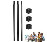 Manique triangulaire en alliage d'aluminium - 159 g/177 g/277 g, grille trépied réglable | Support de cuisson amovible pour feu de camp avec chaîne | Trépied portable pour feu de camp extérieur