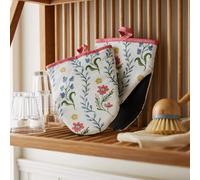 Maniques/Moufles Coton recyclé Boho floral ULSTER WEAVER