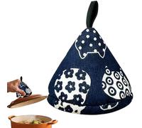 Maniques triangulaires résistantes à la chaleur, gants de four, protection antidérapante avec design chat pour barbecue fumer cuisson camping appartement