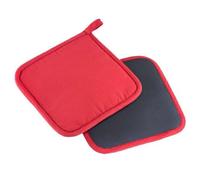 Maniques - WESTMARK - Ensemble de 2 pièces - Coton et néoprène - 19 5 x 19 5 cm - Rouge