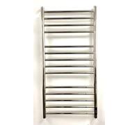 Manissa Seche Serviette Electrique - Greened House Porte-Serviettes Chauffant Acier INOX, Finition Miroir, série Siena, Montage Mural H1000xL500 mm