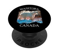 Manitoba Arctic Tundra Canada Ours Polaire Blanc Souvenir Homme PopSockets PopGrip Adhésif