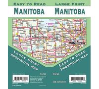 Manitoba en gros caractères - Carte de la province du Manitoba | GM Johnson