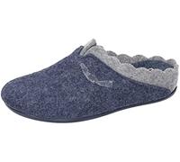Manitu Femme Chaussons pour la Maison, Bleu, 40 EU