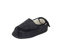Manitu Home Mixte Unisex-Hausschuh Chaussons Bas, Noir (Schwarz 1), 42 EU