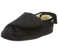 Manitu Home Mixte Unisex-Hausschuh Chaussons Bas, Noir (Schwarz 1), 45 EU