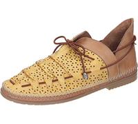 Manitu Lacets pour Femme Mocassin, Jaune, 40 EU