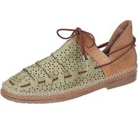 Manitu Lacets pour Femme Mocassin, Vert, 40 EU