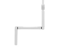 Manivelle Ø12 mm en acier laqué blanc avec bloqueur - L 2100 mm