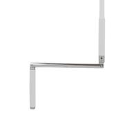 Manivelle Ø13 mm en acier gainé blanc avec bloqueur - L 2000 mm