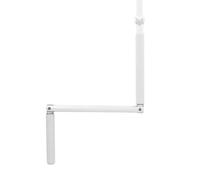 Manivelle Ø13 mm en aluminium laqué blanc avec bloqueur - L 2500 mm