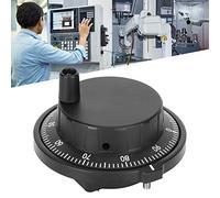 Manivelle À Encodeur À Impulsions CNC, 5 V 80 mm 100PPR Manivelle pour Tour Fraiseuse Électronique Générateur D'Impulsions Manuel, Avec Échelle 0-100, pour CNC MPG