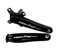 Manivelle alu 2 pieces 4 points Crupi Pro Noir