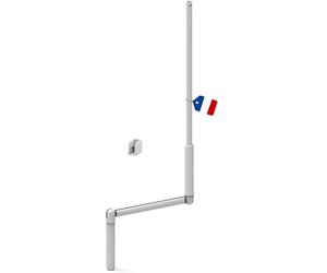 Manivelle Complète Blanche Volet Roulant Manuel 120 cm - Tige Barre Acier