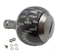 Manivelle de moulinet de pêche pour moulinets Daiwa S Spin et Baitcasting conçue pour améliorer l'équilibre et réduire la fatigue de la main (gris)