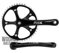 Manivelle de piste PROX, roue tranchante, single speed 1/8'' - 46T