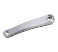 Manivelle de vélo à trou carré en alliage d'aluminium de 170 mm - Bras gauche pour VTT - Design léger avec axe de pédale de 14 mm - Argenté (C)