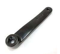 Manivelle de vélo d'appartement en fer de 170 mm de long avec trou carré pour support de pédale de vélo stationnaire, côté gauche et droit, équipement de fitness intérieur (gauche)