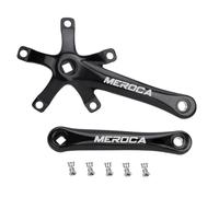 Manivelle de vélo de 170 mm pour VTT, 130 mm pour BCD, conçue pour améliorer le transfert de puissance et la fiabilité (noir)