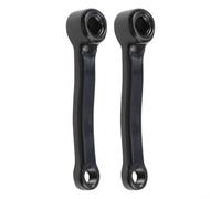 Manivelle de vélo pour vélo d'appartement 127 mm Trou carré gauche/droite Compatible avec la plupart des vélos de fitness Pièce de rechange noire (gauche + droite)