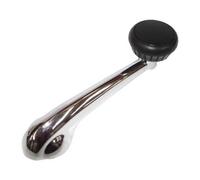 Manivelle de vitre chromée et bouton noir pour Volkswagen Coccinelle 67