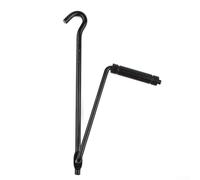 Manivelle en acier inoxydable pour élévateurs ciseaux utilisés dans l'entretien des pneus et des roues où un montage à trou unique est nécessaire