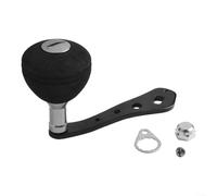 Manivelle en aluminium avec poignée EVA pour moulinets de lancer d'appâts conçus pour s'adapter aux modèles Daiwa Exist et Abu Garcia Veritas (bouton unique)