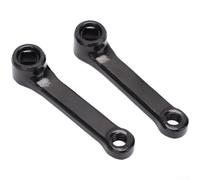 Manivelle en aluminium pour vélo d'appartement Filetage 1/2" Noir | Alliage d'aluminium robuste, design léger, filetage de 1,3 cm, finition noire, partie fitness durable