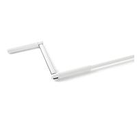 Manivelle et poignée pour volet roulant manuel - Longueur totale jusqu'à 1510 mm - Laqué blanc - Kit complet (Manivelle lg 1210mm)