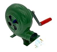 Manivelle Forgeron Forge Souffleur, Excitateur de Flamme Portable for Barbecue, souffleur à Main avec manivelle, for Camping/Cuisine en Plein air(350W)