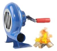 Manivelle Forgeron Forge Souffleur, Petit souffleur à Charbon Domestique, Soufflet de cheminée à Pop-Corn Iron Gear, for Camping en Plein air, Pique-Nique, Allume-Charbon Manuel(200W)