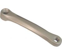 Manivelle gauche, 170 mm, alu, argent (1 pièce)