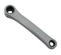 Manivelle gauche acier plastifié Newton 170 Argenté