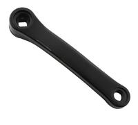 Manivelle gauche acier plastifié Newton 170 Noir