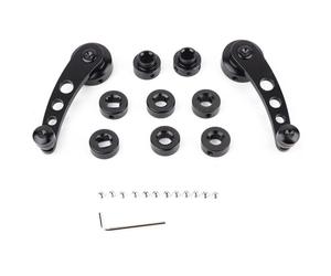 Manivelle Lève-Vitre Alliage Voiture Ancienne Noir, | Remplacement Universel Adapté Aux Modèles Chevrolet Chrysler, Kit Complet Avec Visserie Et Clé Hexagonale