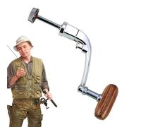 Manivelle Moulinet Tout Métal Tailles L M S - Bras De Rotation Accessoire Pêche | Levier Pliable en Métal À Déploiement Rapide | Axe Hexagonal 4,5mm/5,0mm, Écrous Et Rondelles Inclus