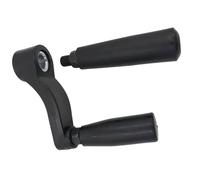 Manivelle noire - Poignée de rechange haute résistance | Accessoire de machine-outil en ABS boulonné avec ouverture de 1,2 cm et 1,4 cm, manivelle manuelle universelle pour atelier, tour et ut