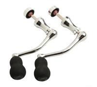 Manivelle Pêche Métal+EVE Moulinet Rotatif 6000(large 2pcs) | Acier inoxydable, finition polie, résistant , modèle 4000-5000, installation rapide