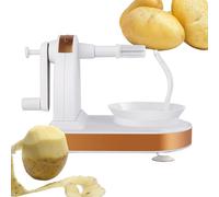 Manivelle Pour Éplucheur De Fruits - Taille 18 X 13,5 X 12 Cm, Lame Épaisse En Acier Inoxydable ABS, Trancheuse Rotative Pour La Peau | Dispositif Portatif De Matériel De Buffet De Restaurant De Prépa